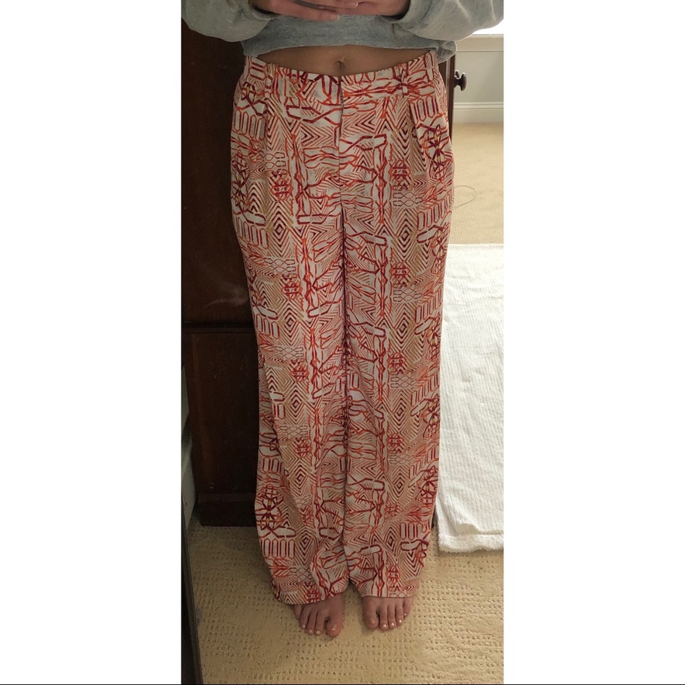 Bcbgmaxazria | Orange Patterned Pants - image 4